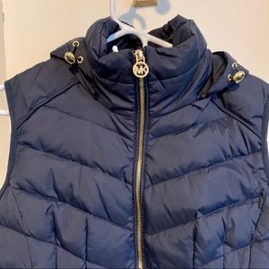 Navy Michael Kors Puffer Vest